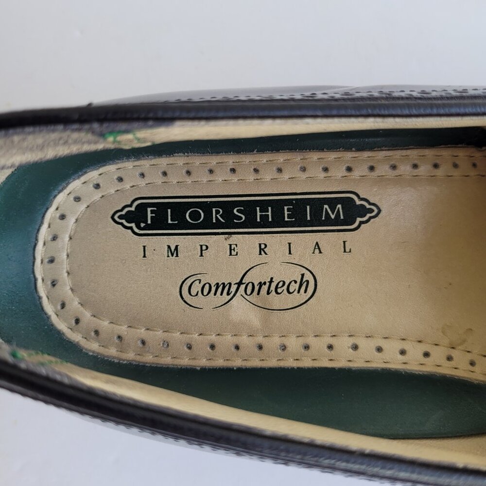 Florsheim Imperial Black Leather Men's Shoes 8 - Picture 4 of 14
